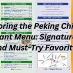 Exploring the Peking Chinese Restaurant Menu: Signature Dishes and Must-Try Favorites